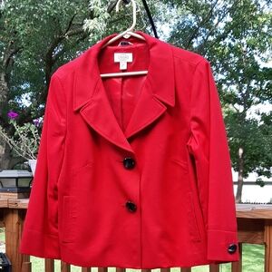 Talbot's Red Wool Blazer Sz 16